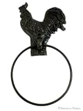 Cast Iron Rooster Towel Ring