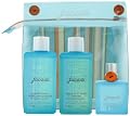 Jacadi Garcon for Little Boys 4 Piece Set Includes: 0.99 oz Bath and Shower Gel + 3.3 oz Baby Cleansing Lotion + 3.3 oz Detangling Shampoo + Toiletry Bag