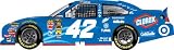 NASCAR Juan Pablo Montoya #42 Clorox 1/64 Kids Hardtop Car 2011