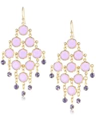kate spade new york "Sparkle Dunes" Light Purple Chandelier Earrings