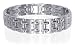 Stainless Steel Mens Magnetic Bracelet 8.5 inch Long with Fold over Clasps