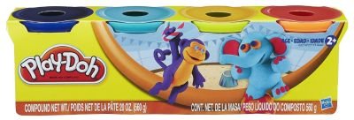 Play-Doh 4-Pack of Colors 20oz - Purple, Teal, Orange & Pink
