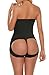 COSWE Women's High Waist Enhancer Waist Trainer Panties(Black, S/M)