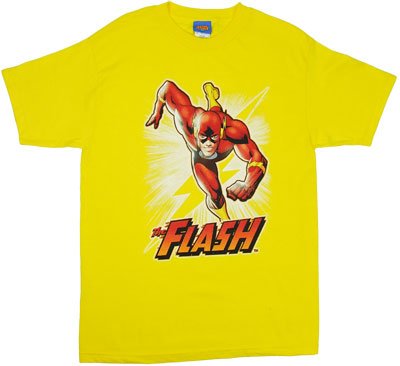  Flash On Yellow - DC Comics T-shirt