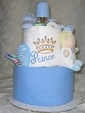2 Tier Prince Baby Diaper Cake