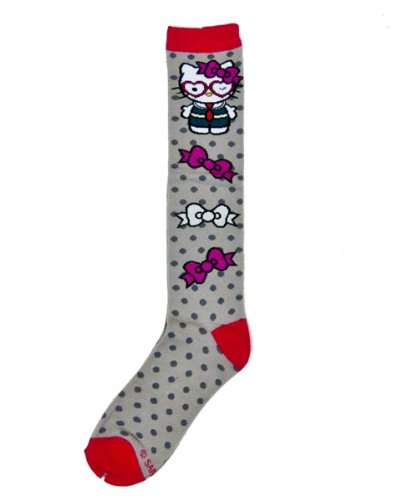 Hello Kitty Heart Glasses Knee High Socks SANSK0067-image