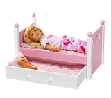 For American Girl Doll Single Bed & Trundle - Fits 18