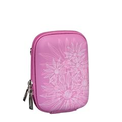 RivaCase� 7023 (PU) Kameratasche, Fototasche (Hardcase - Hartschale) rosa / baby pink (flowers)