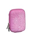RivaCase� 7023 (PU) Kameratasche, Fototasche (Hardcase - Hartschale) rosa / baby pink (flowers)