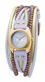 Kahuna Ladies Watch KLS-0118L with Gold Dial and Beige Leather Strap