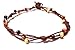 Hempnotic Jewelry Wood Beaded Brown Hemp Anklet - Handmade