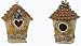 Pack of 12 Happy Holidays Birdhouse Christmas Ornaments