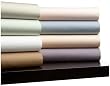 Pinzon 400-Thread-Count 100% Egyptian Cotton Hemstitch Twin Sheet Set, Smokey Blue