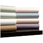 Pinzon 400-Thread-Count 100% Egyptian Cotton Hemstitch Queen Sheet Set, Smokey Blue
