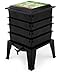 Worm Factory® 360 Black US Made Composting System for Recycling Food Waste at Home – 4 Trays for Efficient Vermicomposting – Durable, Space-Efficient Design, Easy to Assemble, No Odor