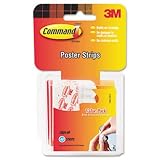 Poster Adhesive Strip Value Pack, White, 48 Strips/Pack