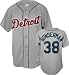 Jeremy Bonderman Majestic MLB Road Grey Replica Detroit Tigers Jersey