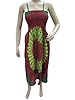 Boho Beach Dresses Mandala Spaghetti Strap Sundress Coverup Maxi