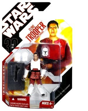 Star Wars Saga 2008 30th Anniversary Wave 1 Action Figure Clone Trooper (Kamino Training)