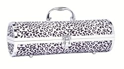 ~NEW~ White Leopard Fur Wine Purse with Cork Screw