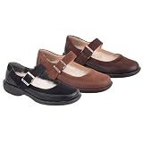 Bearpaw Ladies Suede and Leather Mary Janes - Style 331 Mary J by Bearpaw