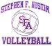 Austin State Lumberjacks Sticker Sfa Volleyball