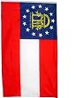 Large New 3x5 Georgia State Flag US USA American Flags