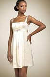BCBG MAX AZRIA - BCBG GOLD SILK&METALLIC QUILTED MINI DRESS NEW 4