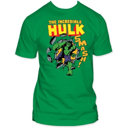 The Incredible Hulk Smash! Adult T-shirt In Kelly Green Picture