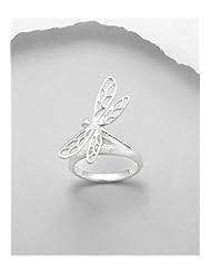 Dragonfly Ring In 92.5 Sterling Silver