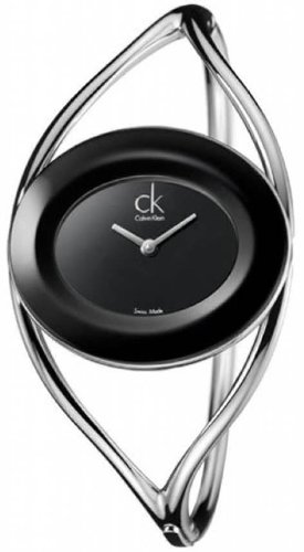 Calvin Klein Stainless Steel Quartz Black Dial Women's Watch - K1A23602