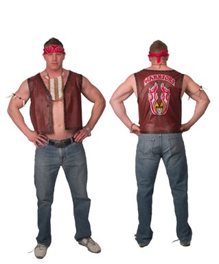 The Warriors Deluxe Adult Vest for Costume size XL  