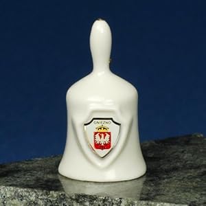 #!Cheap Ceramic Mini Hand Bell - GNIEZNO Shield