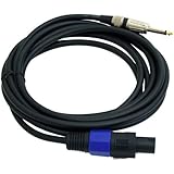 PYLE-PRO PPSJ15 - 15ft. 12 Gauge Professional Speaker Cable Speakon to 1/4''