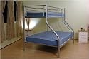 BUNK BED TWIN SLEEPER SILVER METAL