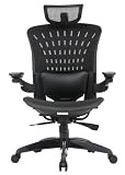 Bauhutte (バウヒュッテ) オフィスチェア BM-57 Pro-Fit(プロフィット) 上下前後可動式アームレスト フリーポジションヘッドレスト プッシュアウトランバーサポート