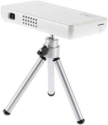 Honyi LED Pico mini DLP Pocket Projector DLP Support 1080P HDMI Cable High Definition Home Cinema for iPhone/Andorid Phone/ Pad/Laptop PC with 2500mAh Rechargeable Battery (White,GP1S)