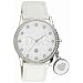 Dolce & Gabbana Women's DW0091 White Leather Quartz Watch with White Dial