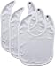 Hudson Baby Organic Bibs, 3-Pack, White