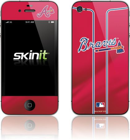 Skinit Atlanta Braves Alternate/Away Jersey Vinyl Skin for Apple iPhone 4 / 4S
