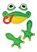 Red Carpet Studios Outdoor Character Faces, Funny Frog