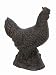 Cast Iron Hen Chicken Rooster Garden Statue Patio Yard