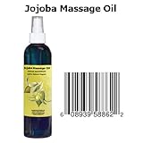 8 Oz Swedish Massage with Organic Extra Virgin Pure Jojoba 100% Natural Massage Oil Blend - Jojoba Aromatherapy Massage Oil