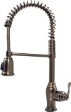 Victorian Bronze Spring Neck Kitchen Sink Spray Faucet