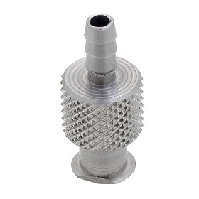 Female Luer Lock to Tubing Stainless Steel 303 Fits Tubing ID 1/4" .260" Barb OD