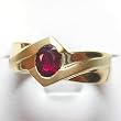 14K Yellow Gold Ruby Ring