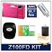 Fuji FINEPIX Z100fd 8MP Digital Camera (Shell Pink) Best-Selling Super-Savings Bundle