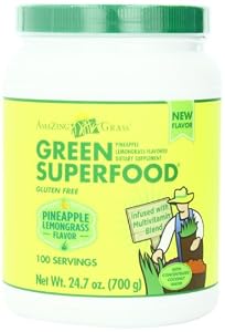 Amazing Grass Green Superfood, Pineapple Lemongrass, 24.7 Ounce