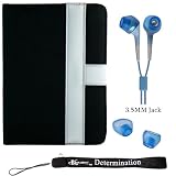 Amazon Kindle Melrose Canvas Cover (Fits 6" Display, 2nd Generation Kindle Only) + Indlues a 4-Inch Determination Hand Strap + Hi-Fi Noise-Reducing Ear Buds Earphone set