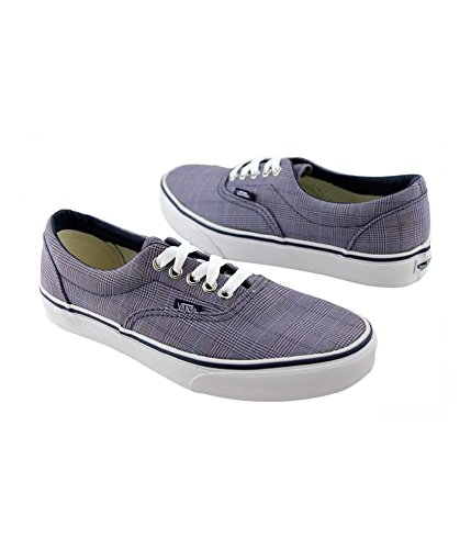 Vans Unisex's VANS ERA SKATE SHOES 6.5 ((SCILLA PLAID) DRESS BLUES/TRUE WHITE) (Scilla Plaid) Dress Blues/True White